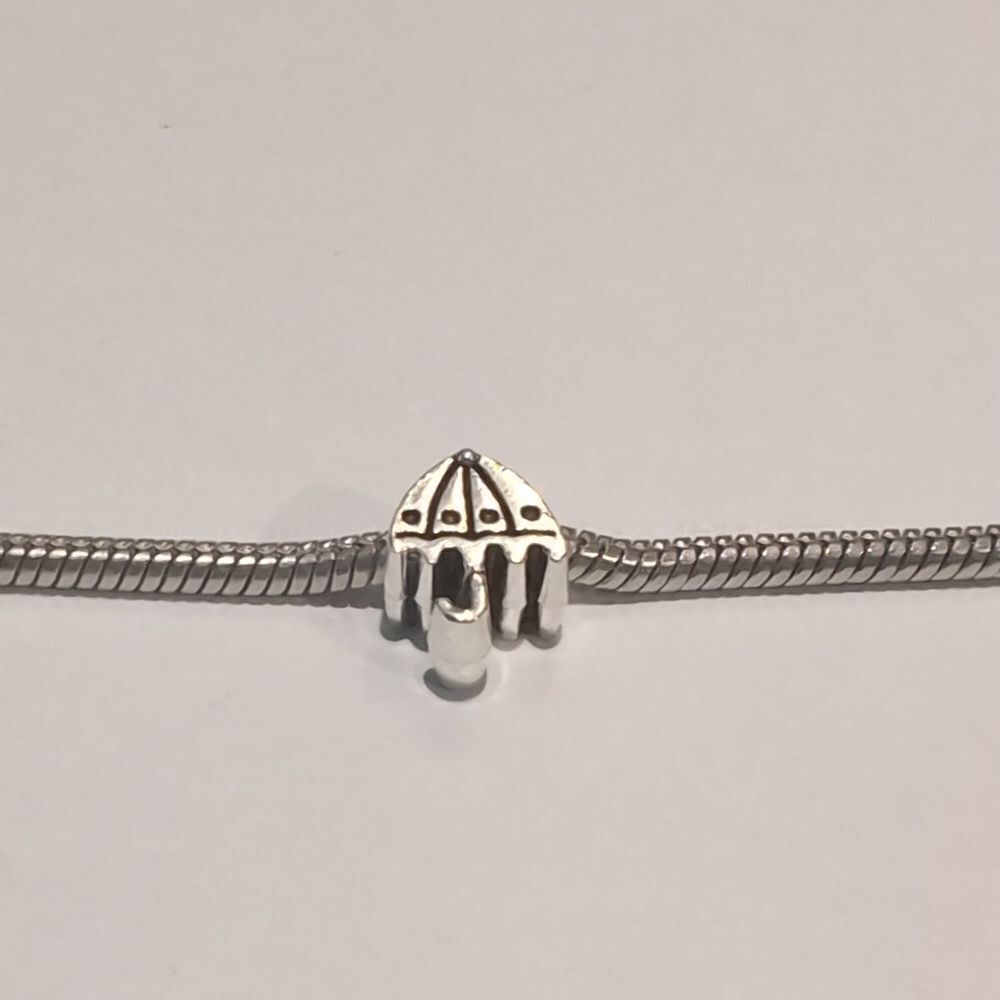Silver Umbrella Charm‎ for Pandora Style Bracelet